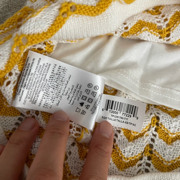 NWT BCBGeneration orange/white striped skirt - Picture 6 of 6